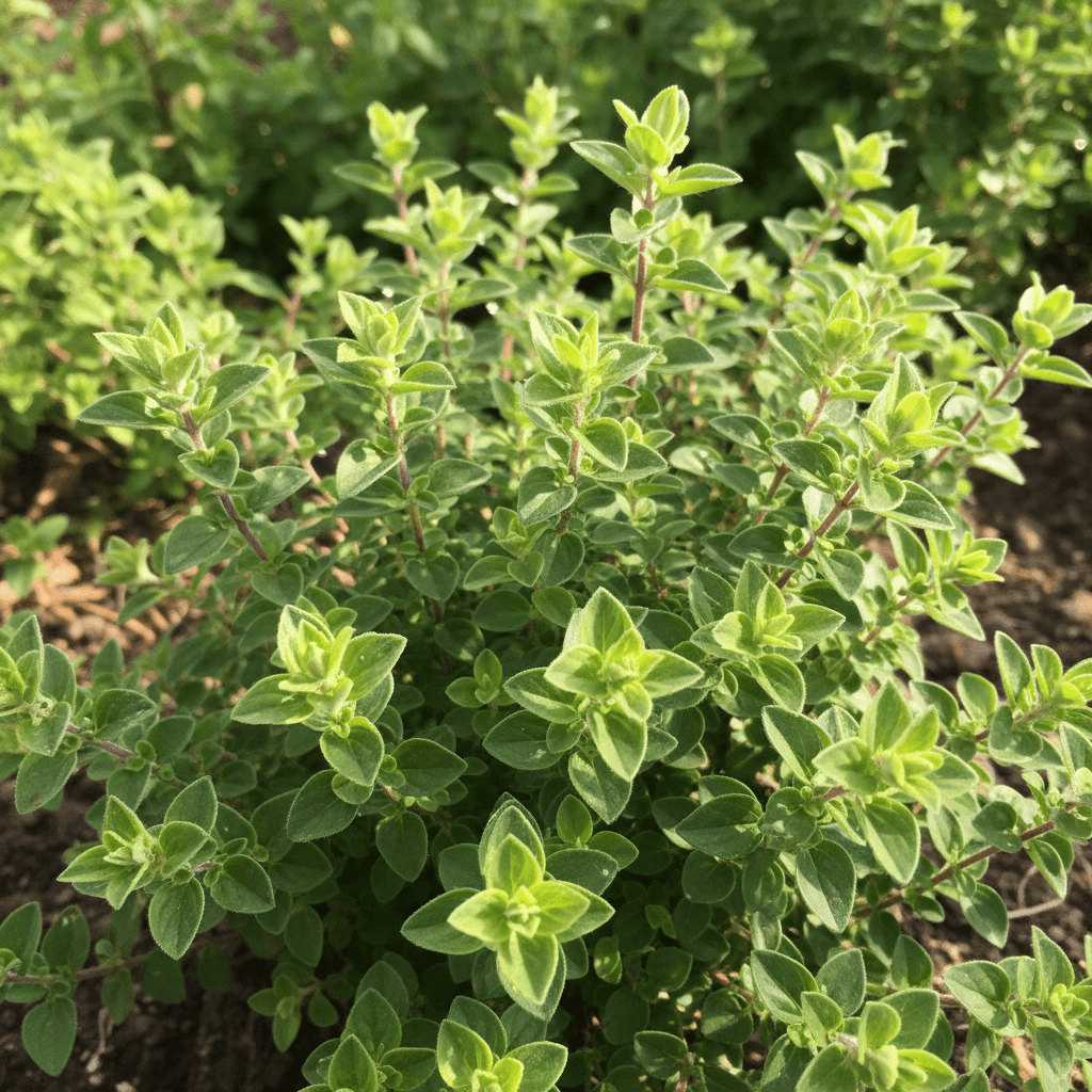 Fresh oregano ready for harvest